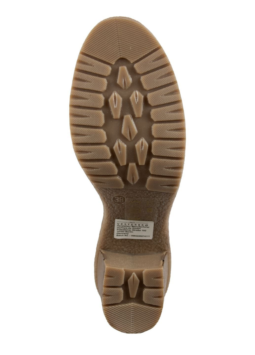 Осенние кожаные коричневые сапоги на каблуке Paul Vesterbro