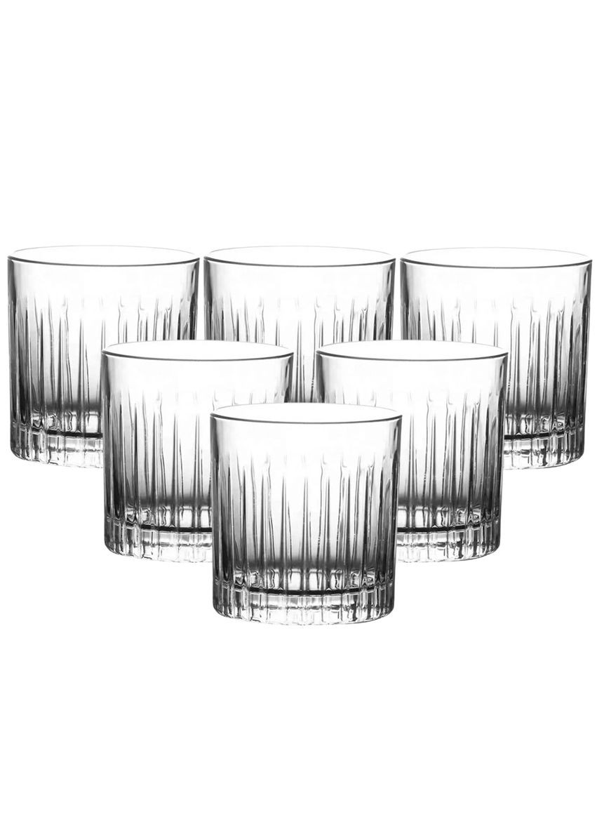 Набор стаканов для ребристых виски из толстого стекла 6 штук по 310 мл, TS Kitchen (361678049)