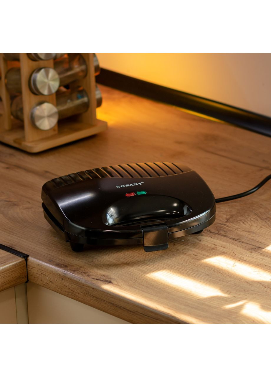 Электрогриль с антипригарным покрытием, термостатом и защитой от перегрева 750 Вт Sokany SK-116 Jooki (360921024)