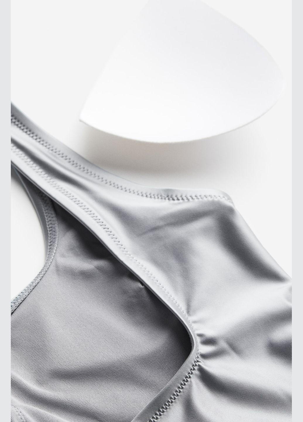 Срібний літній купальник H&M