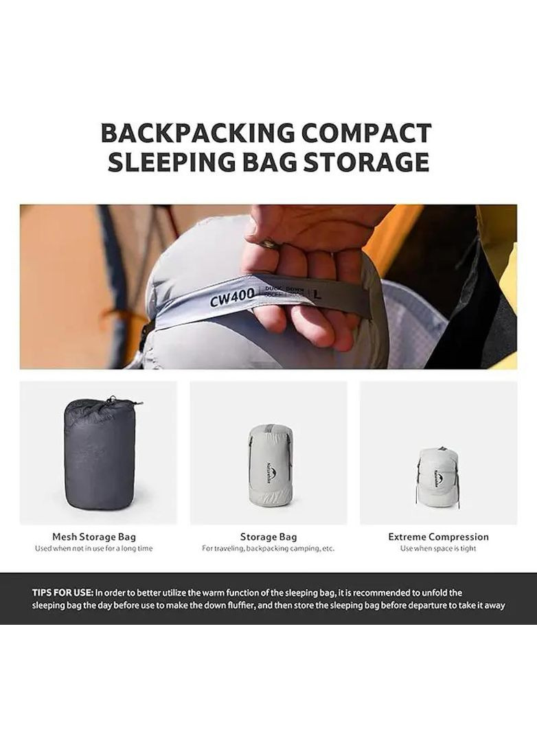 Спальний мішок Cicada Wing CW700 CNK2450WS048 XL/XXL Black Naturehike (362697691)