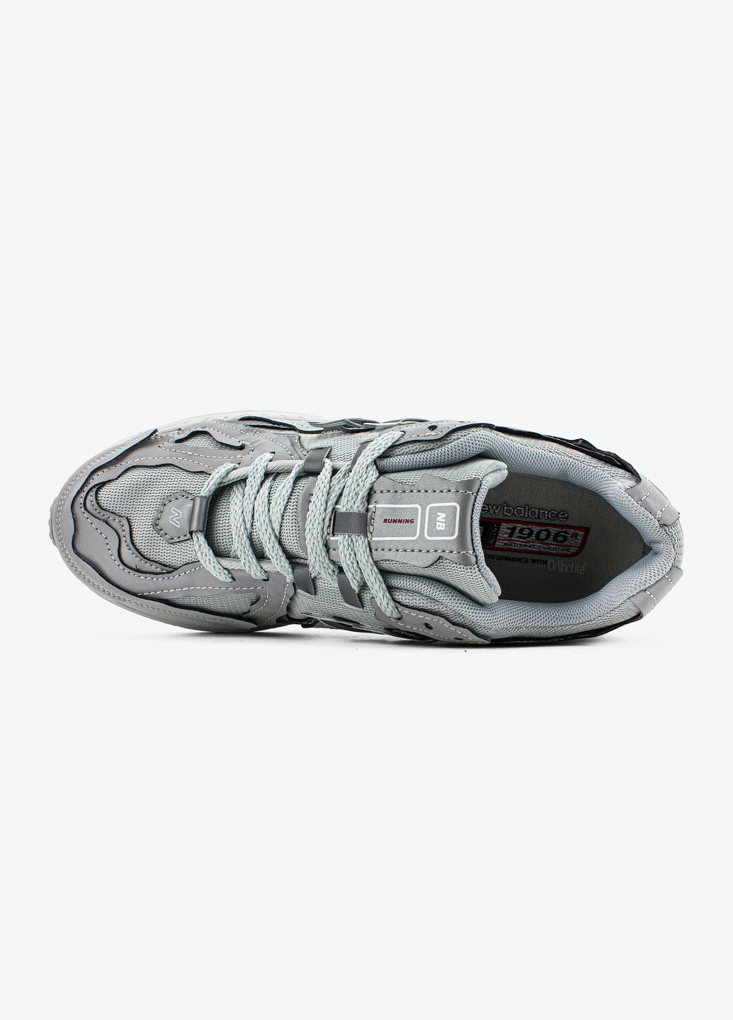 Серые всесезонные кроссовки мужские и женские new balance 1906d reflective gray | нью беланс 1906d рефлективные серые No Brand
