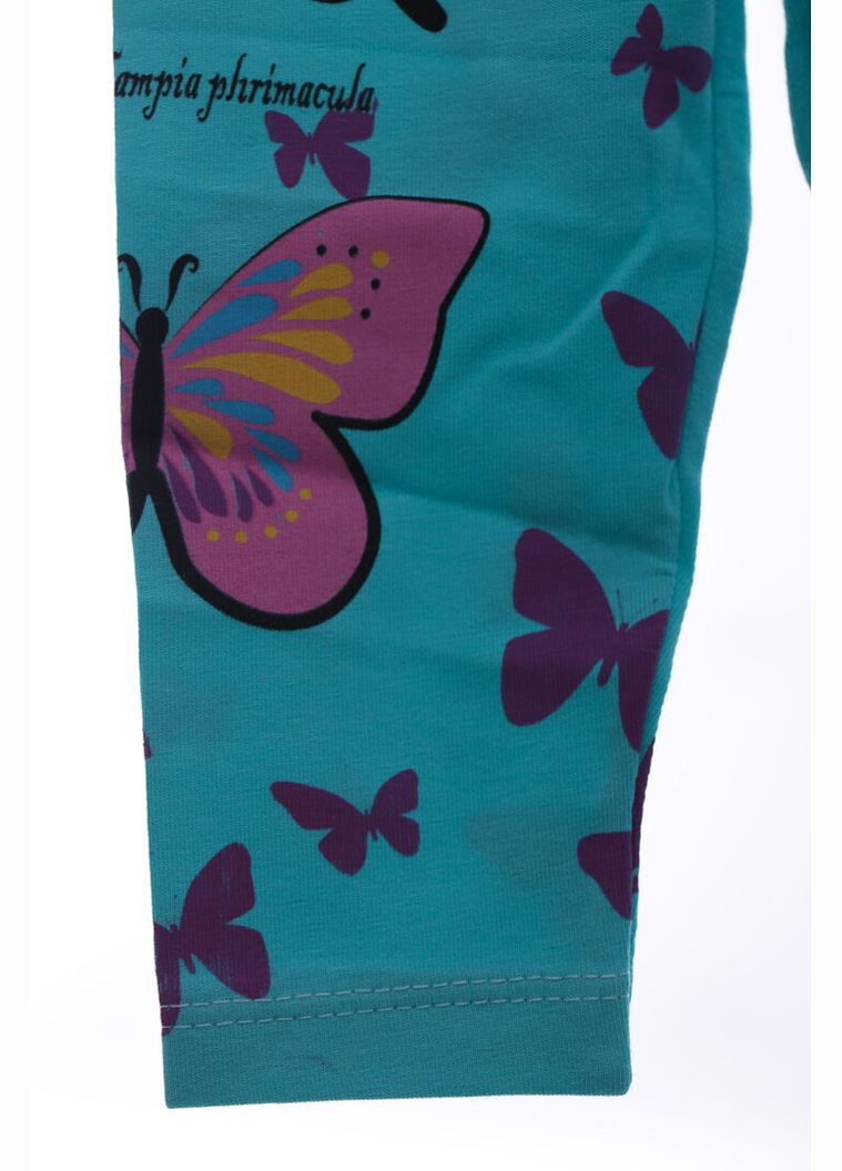 Лосины для девочки трикотажные с Бабочкой бирюзовый 86 см (37340) BABYKROHA (315721692)