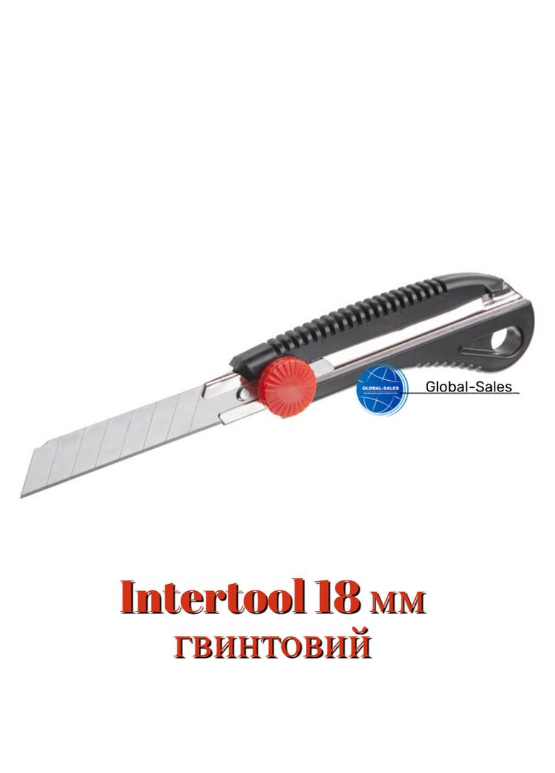 Ніж 18 мм гвинтовий (HT-0502) Intertool (353494620)