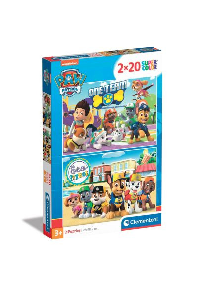Пазл (24779) Clementoni 2 в 1 Paw Patrol, 2 по 20 елементів (368560696)