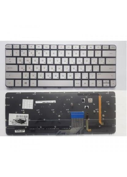 Клавіатура ноутбука Spectre 133000 серебр,подсв (A46118) HP spectre 13-3000 серебр,подсв (275092276)