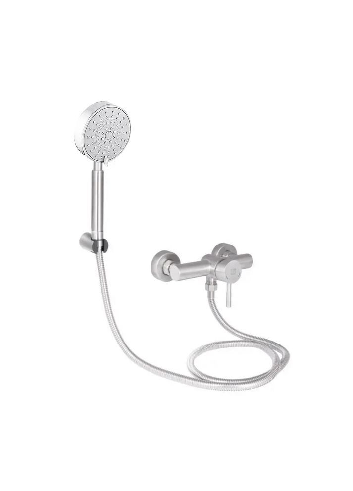 Змішувач для душу Aria (з душовим гарнітуром) (k35) LDARI010NKS43361 Nickel LIDZ 010 (323485824)