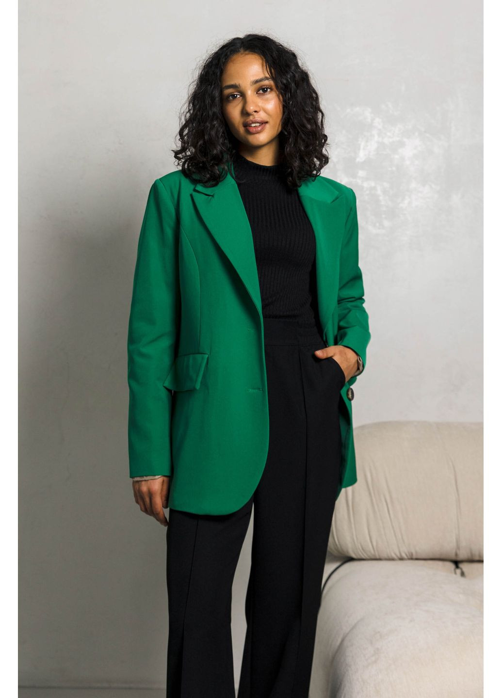 Зеленый женский пиджак 2110.5547 Seventeen - демисезонный