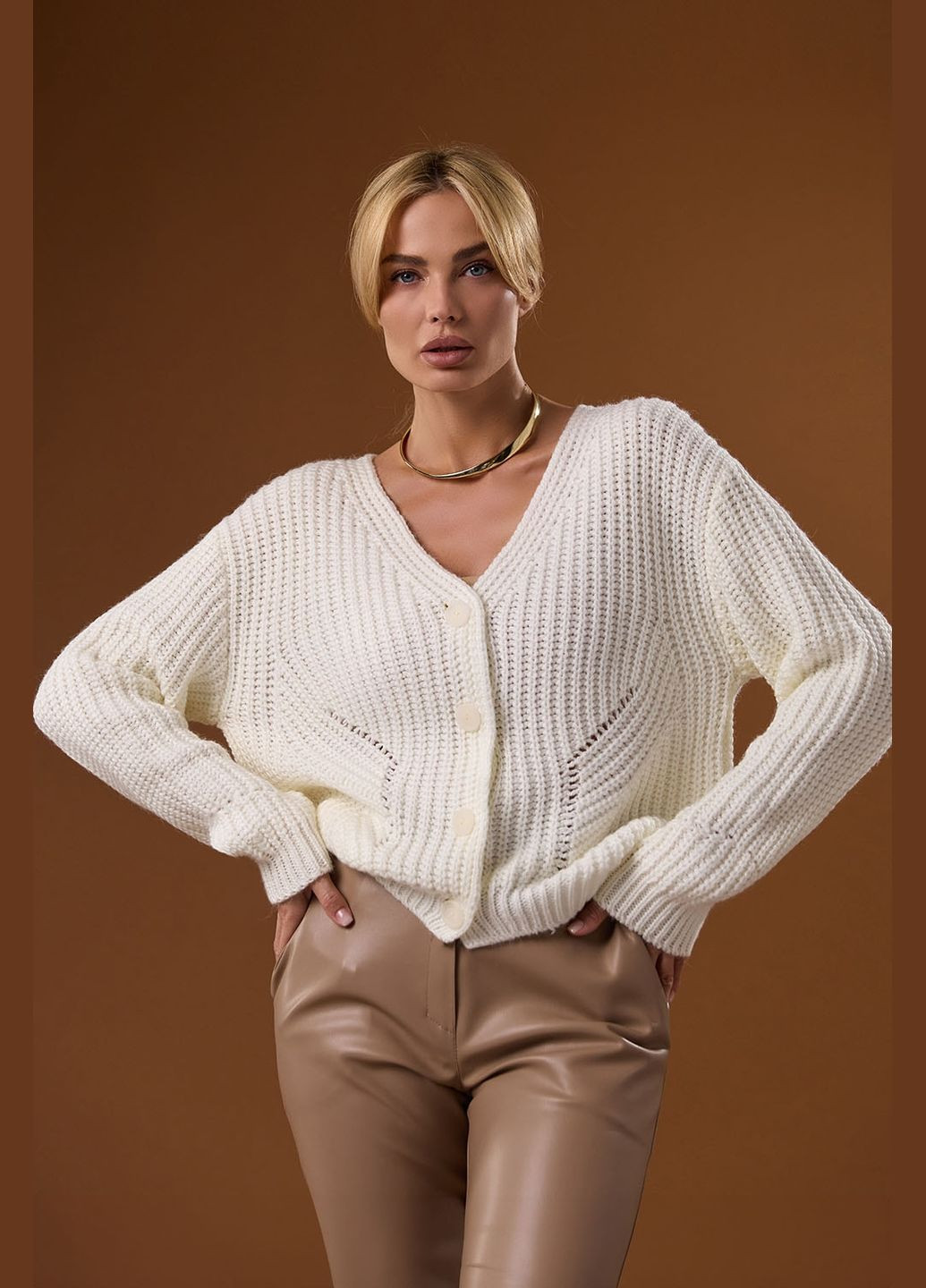 В'язаний кардиган на гудзиках Triko Bakh (315352305)