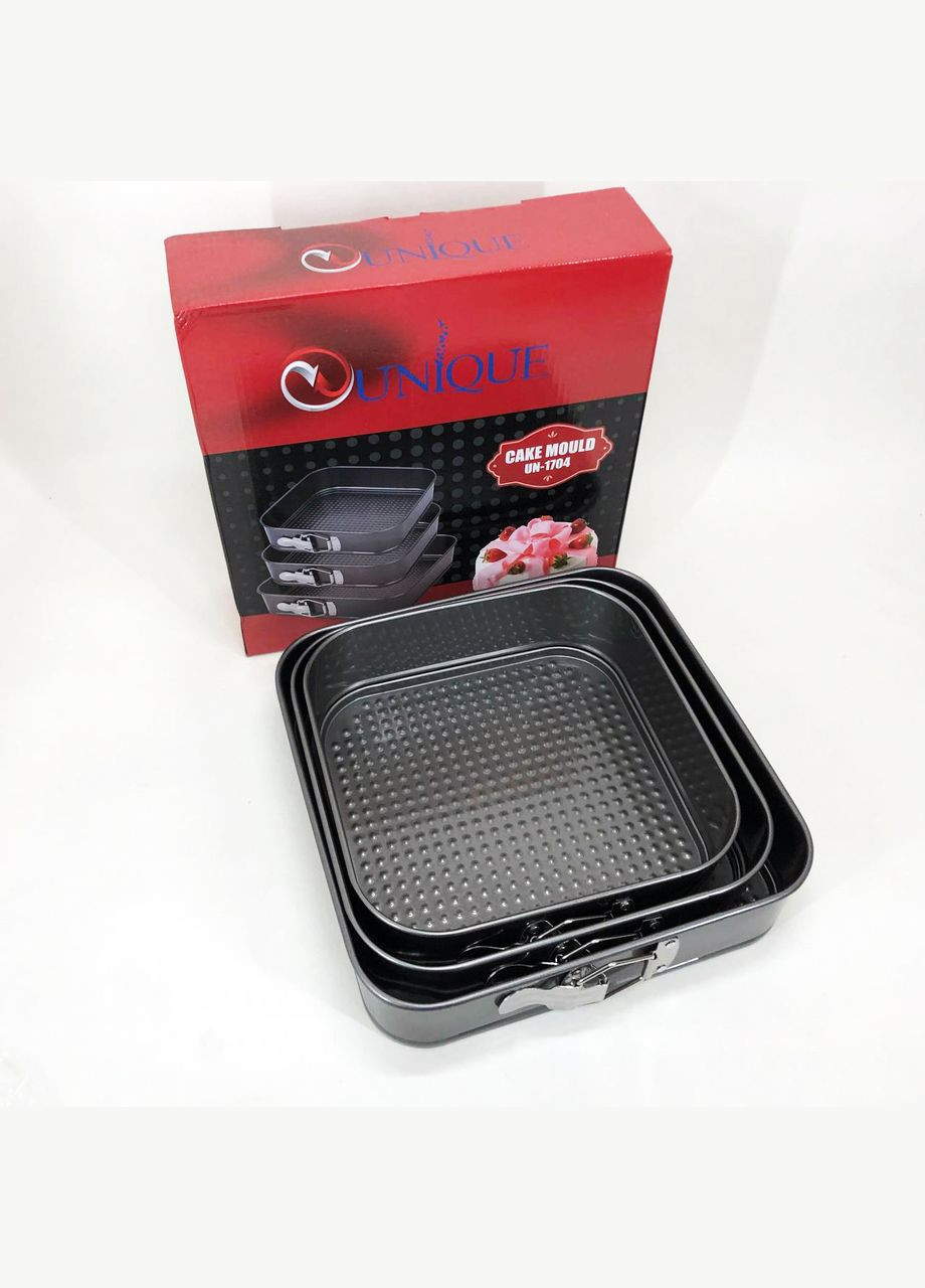 Форма разъемная антипригарная 3шт UN-1704 20/22/24 см, Набор форм для XG-134 выпечки куличей Unique (349511908)