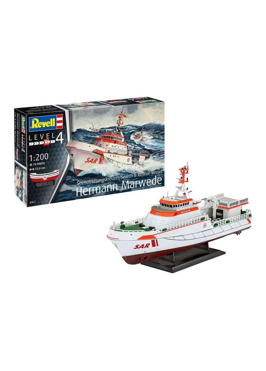 Сборная модель Поисковоспитательное судно Hermann Marwede уровень 4 масштаб 1:200 (RVL-05812) Revell _05812 (315402976)
