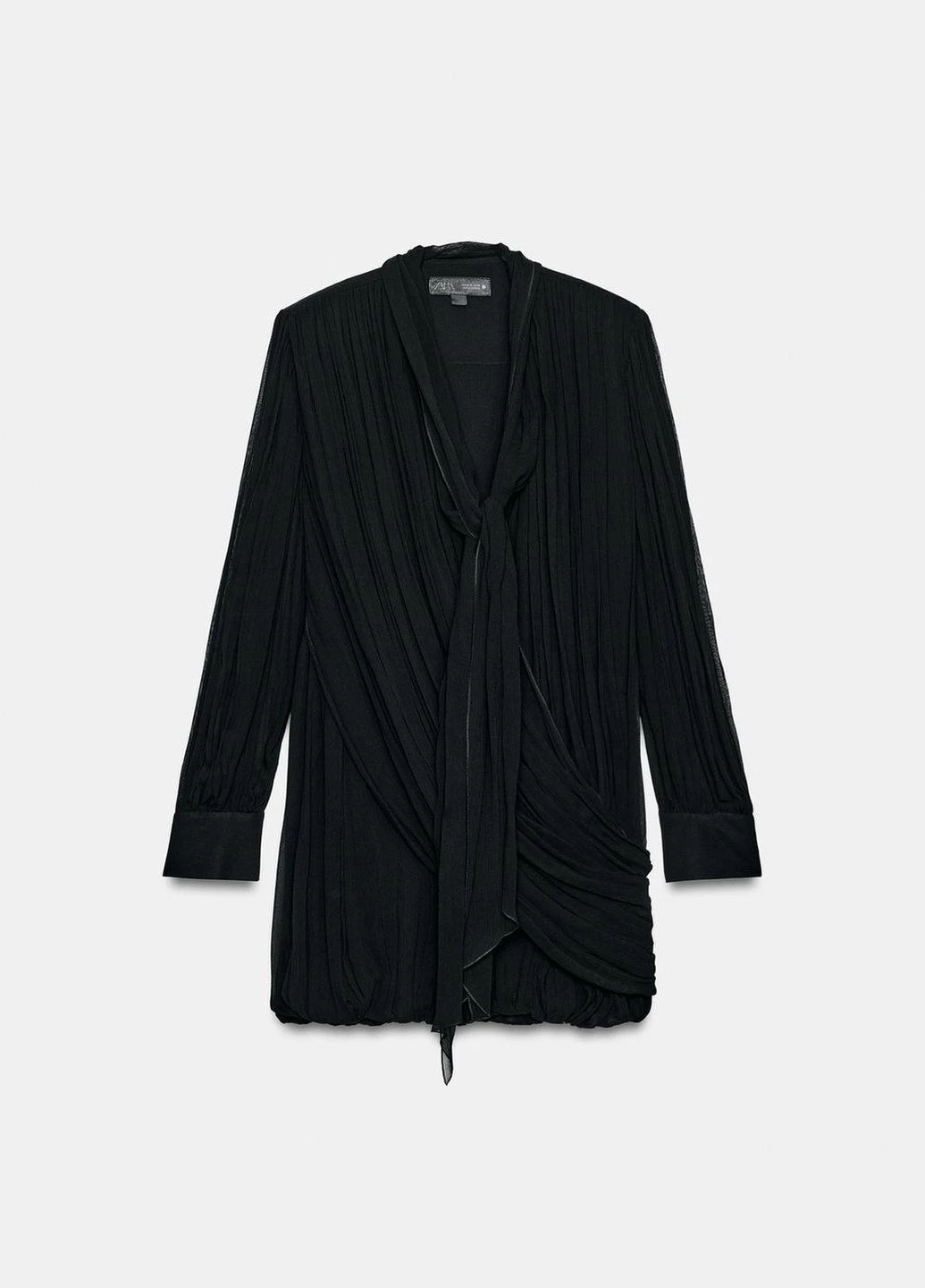 Чорна сукня Zara однотонна