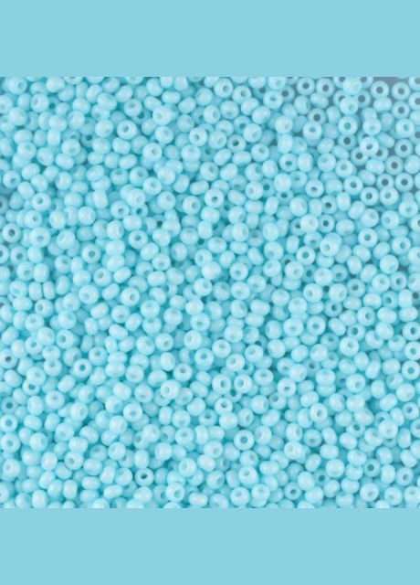 Бісер чеський Preciosa 03265, непрозорий крейдяний, світло-бірюзовий (10 г) No Brand (340483433)