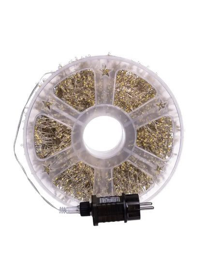 Гірлянда-нитка Роса Хвойна лапа 3000 LED 100 метрів біла нитка, Холодний білий колір Lucky Day Shop (368774773)