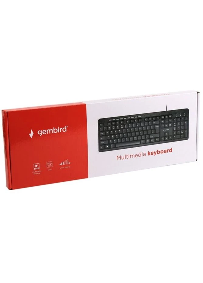 Клавіатура дротова KB-UM-106-UA USB Black Gembird (339082876)