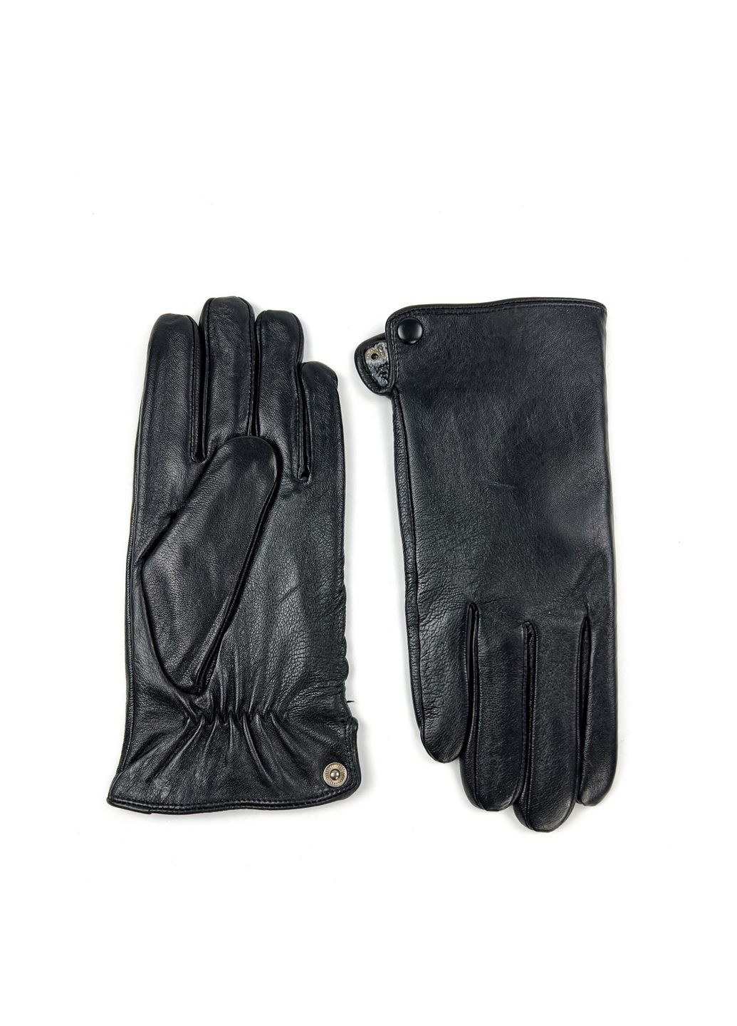 Рукавички чоловічі шкіра чорні ІЛНОР 272-767 LuckyLOOK 272-767M (322793006)