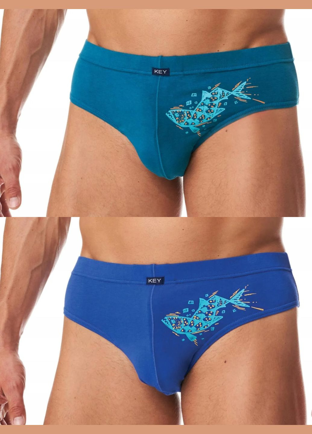 Мужские трусы слип (2 шт.) Key (301349094)