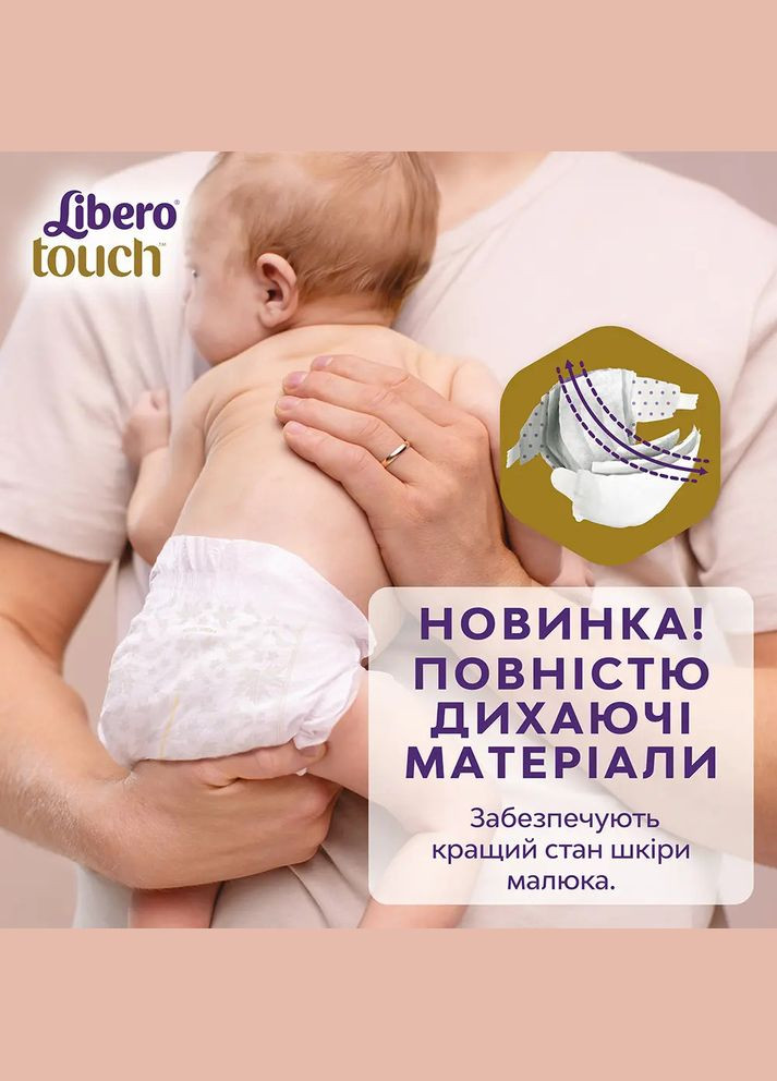Підгузки на липучках Touch 5 (10-14 кг), 80 шт. Libero (327223293)