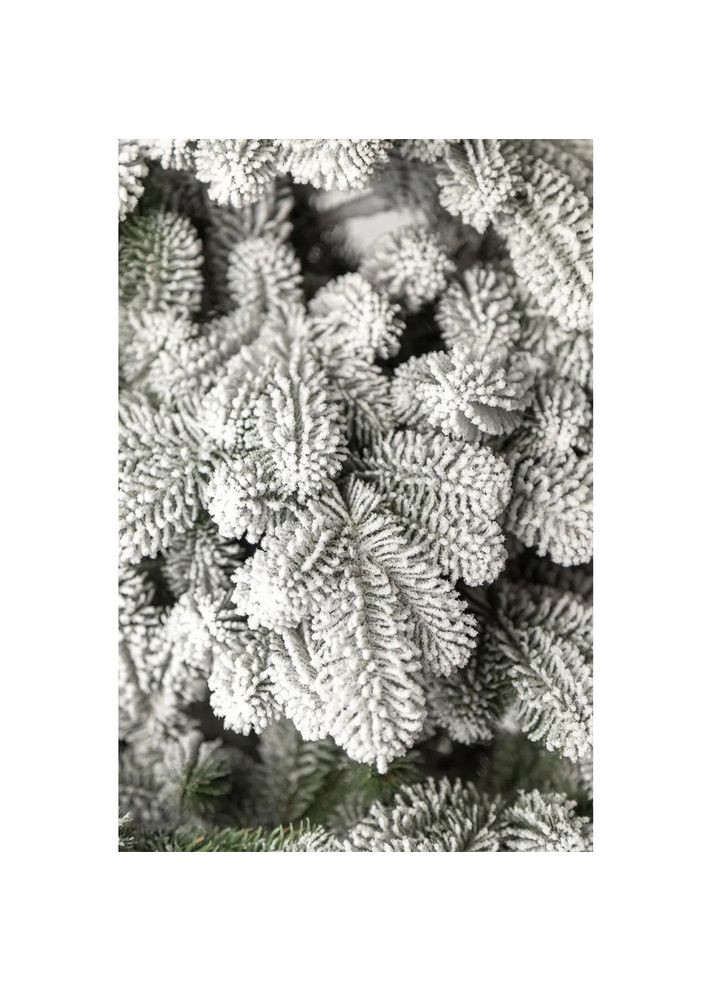 Новогодняя елка искусственная литая Ковалевская заснеженная 210 см Зеленая 4829223200211 Siga Group (317303126)