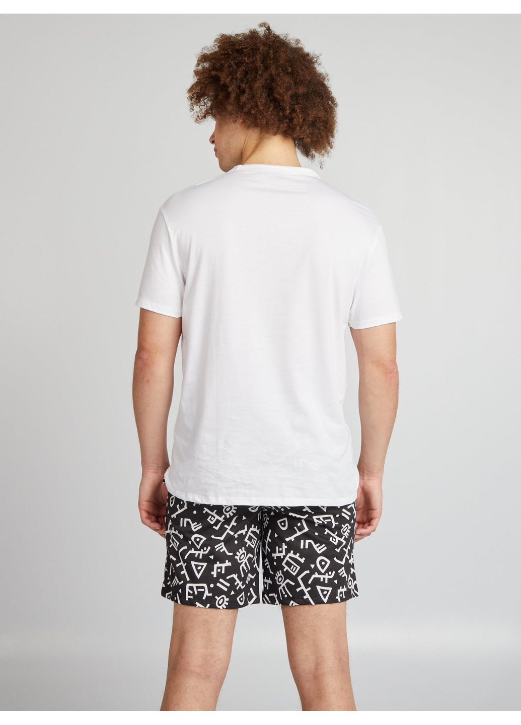 Пижама (комплект),белый с принтом, Kiabi (356159853)