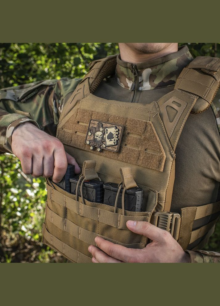 Нашивка Joker Skull 3D PVC Coyote M-TAC (315514920)