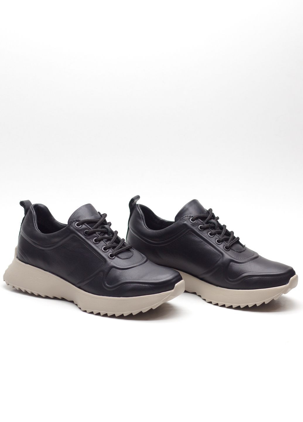 Кеди жіночі з натуральної шкіри Zlett 3835 чорні демісезони (314942901)