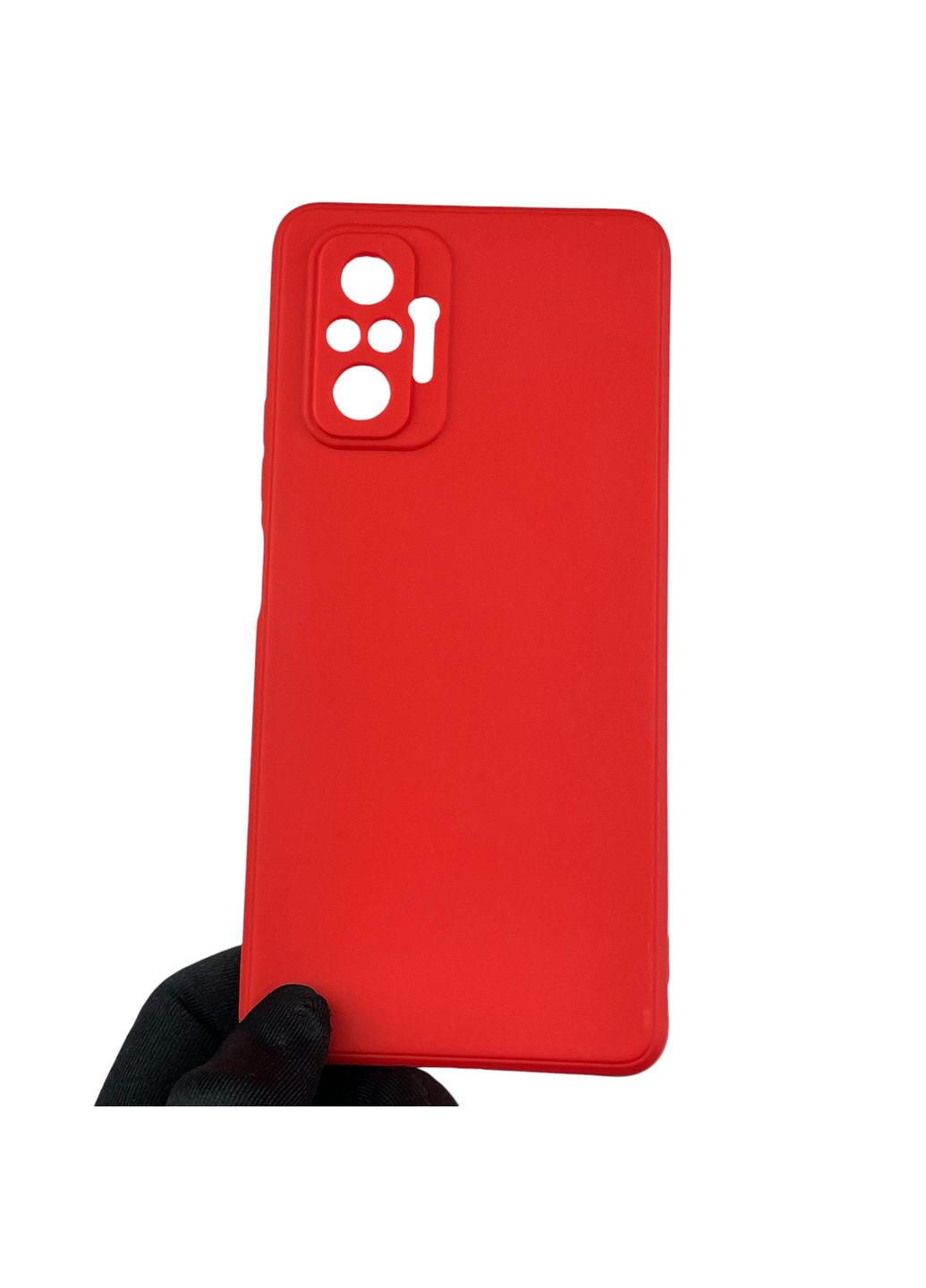 Чехол для Redmi Note 10 Pro с квадратными гранями с защитой камеры на сяоми редми нот 10 про красный Xiaomi (366021367)