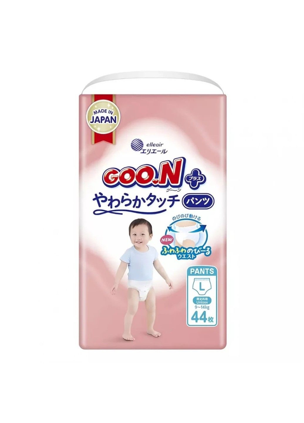 Трусики-підгузки Plus для дітей (розмір 4(L), 9-14 кг, 44 шт.) Goo.N (338434366)