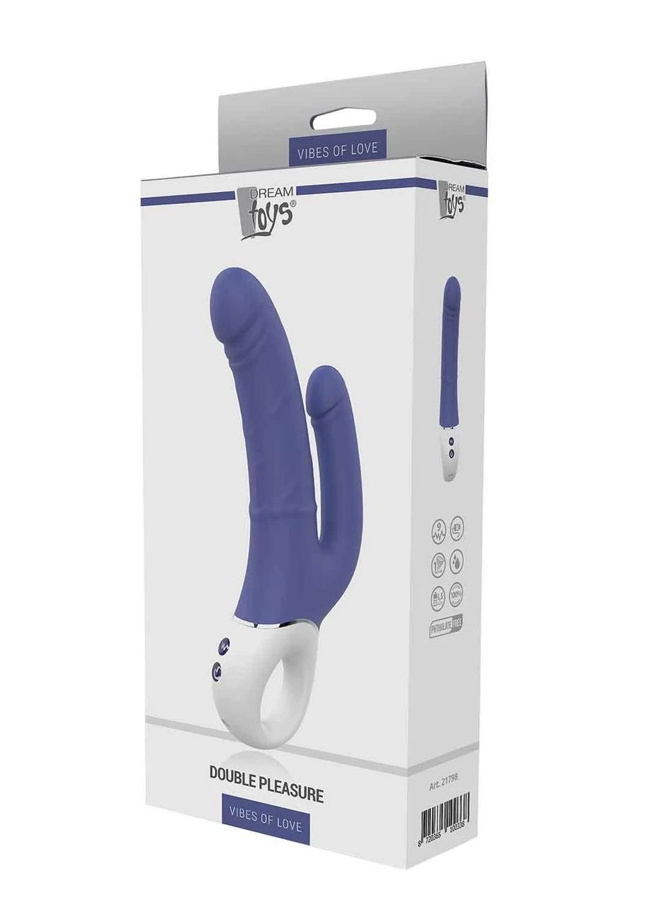 Двойной вибратор Dream Toys VIBES of LOVE DOUBLE PLEASURE Dreamtoys (383110683)