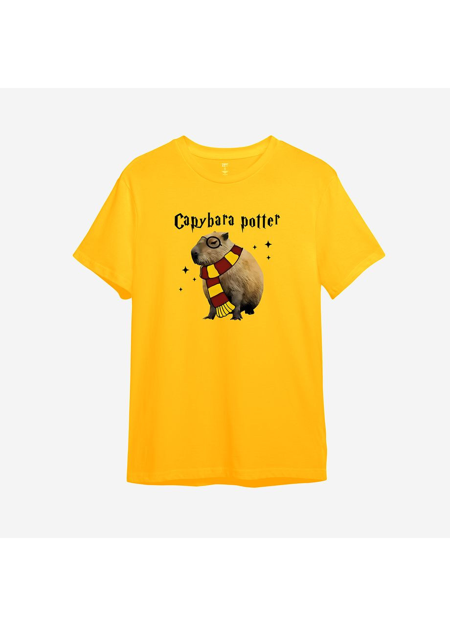Помаранчева демісезонна дитяча футболка з принтом "capybara potter". planet earth (0010517555724) ТiШОТКА