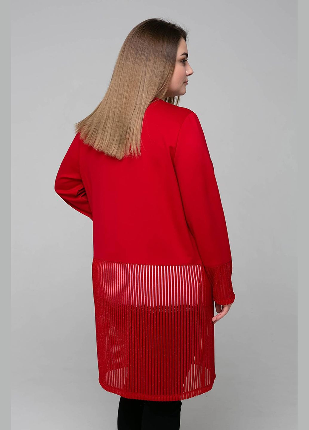 Красный демисезонный кардиган Tatiana