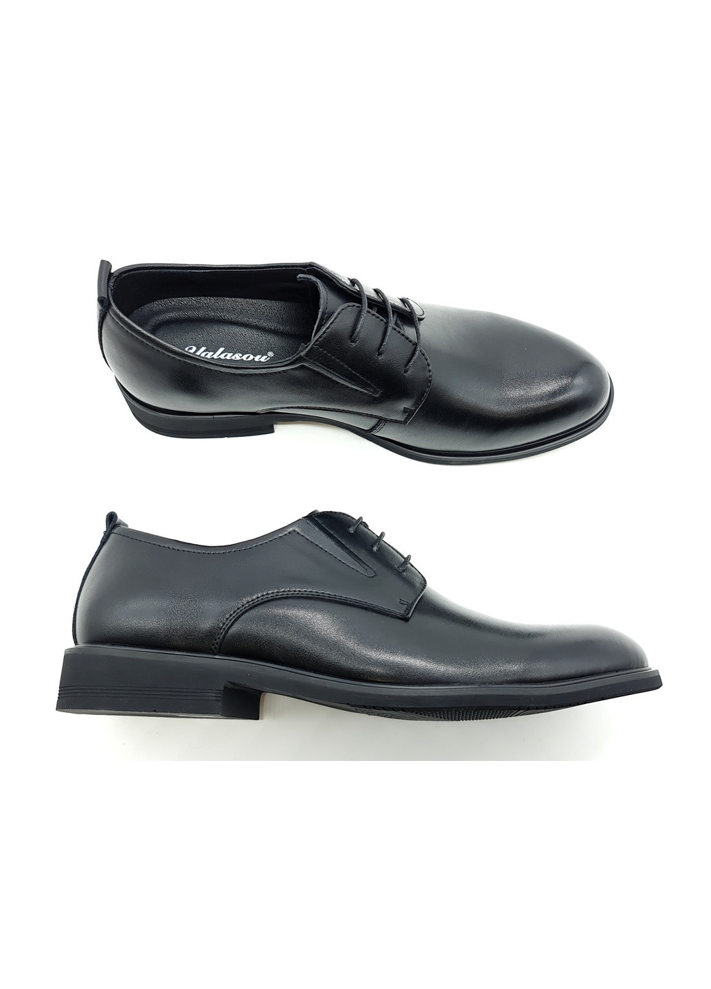 Мужские туфли черные кожаные YA-18-1 28 см(р) Yalasou