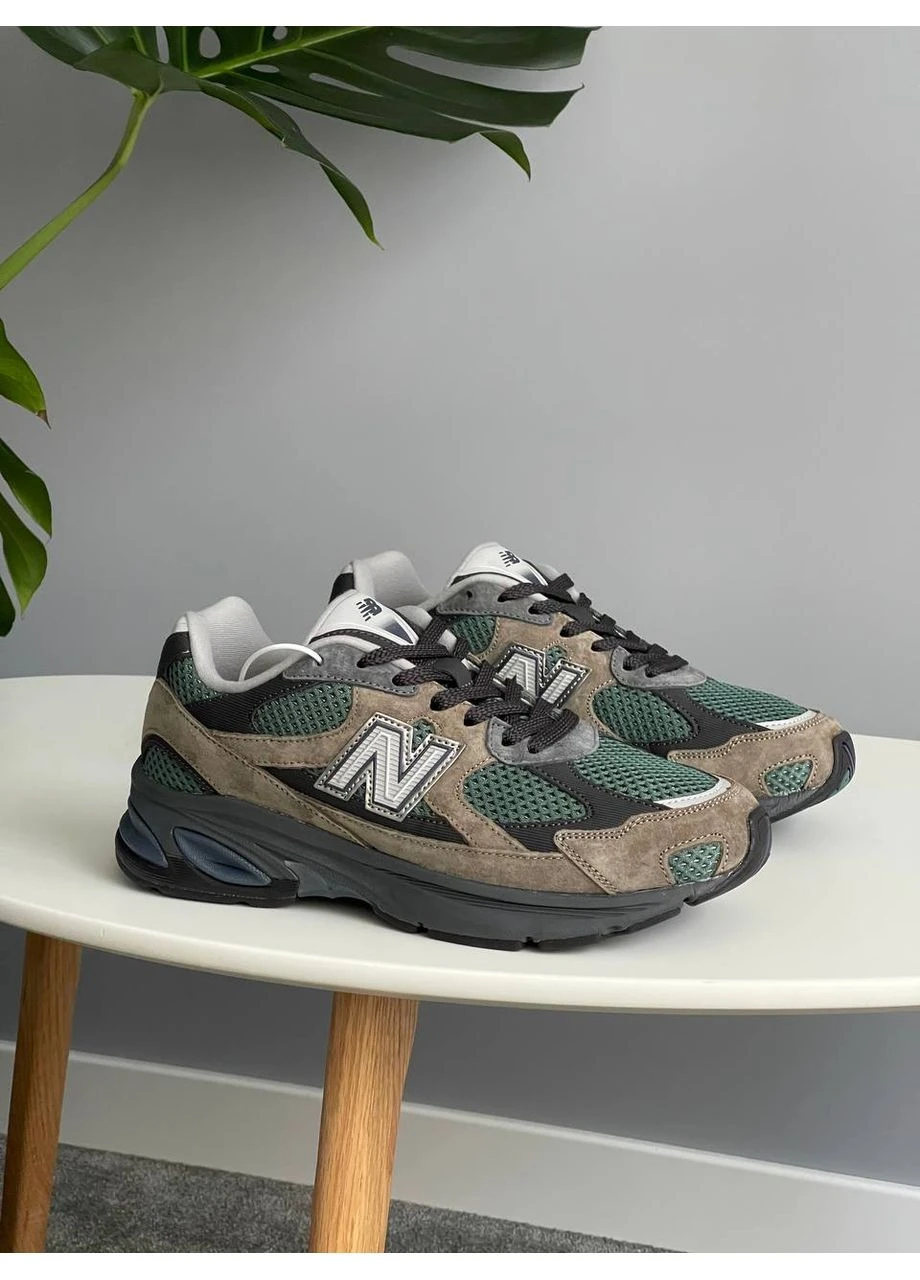 Коричневые демисезонные кроссовки мужские New Balance U 2010 Agy Brown Green | Нью Баланс 2010 Агі