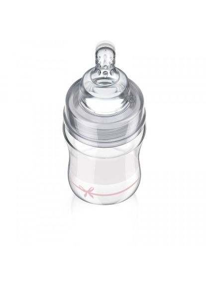 Пляшечка для годування Lovi diamond glass baby shower скляна 150 мл рожева (268143446)