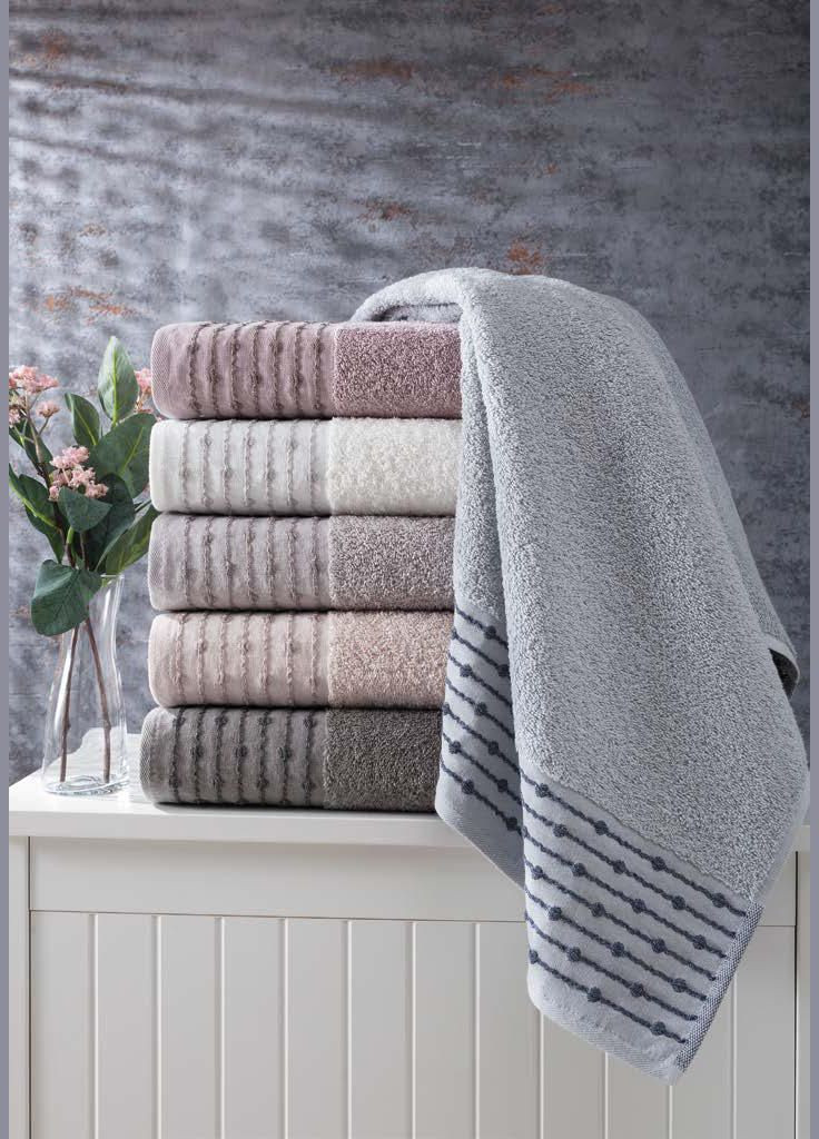 Набор полотенец 70х140 см Lona, банные 6 шт. Pupilla комбинированный