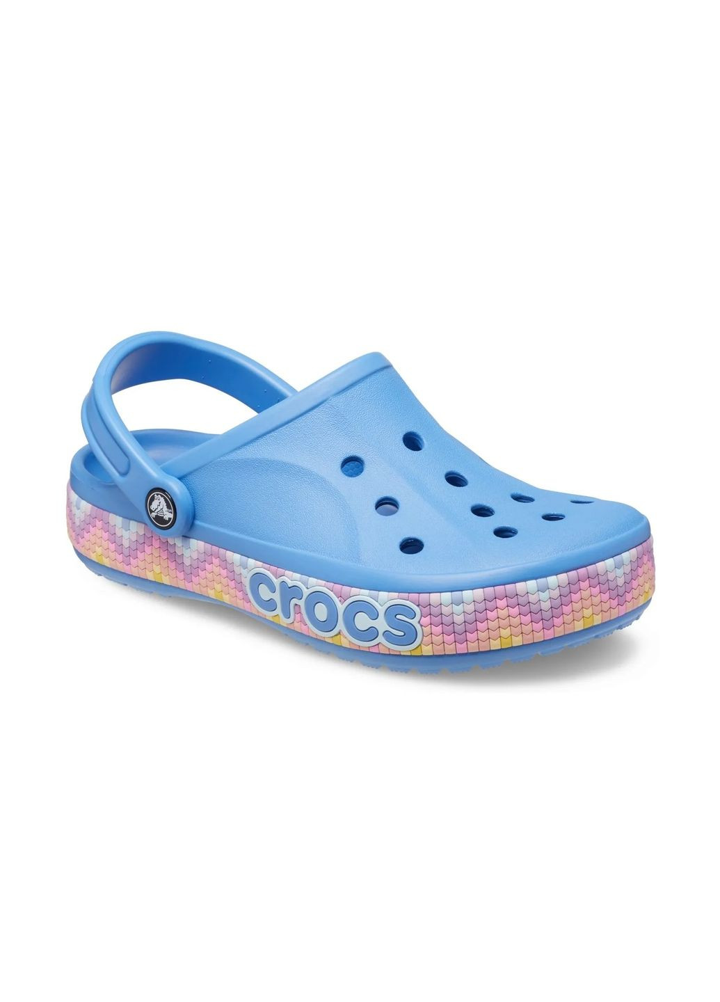Сабо Bayaband Chevron Band Clog Powder Blue-Multi 208100 Crocs (314942377)