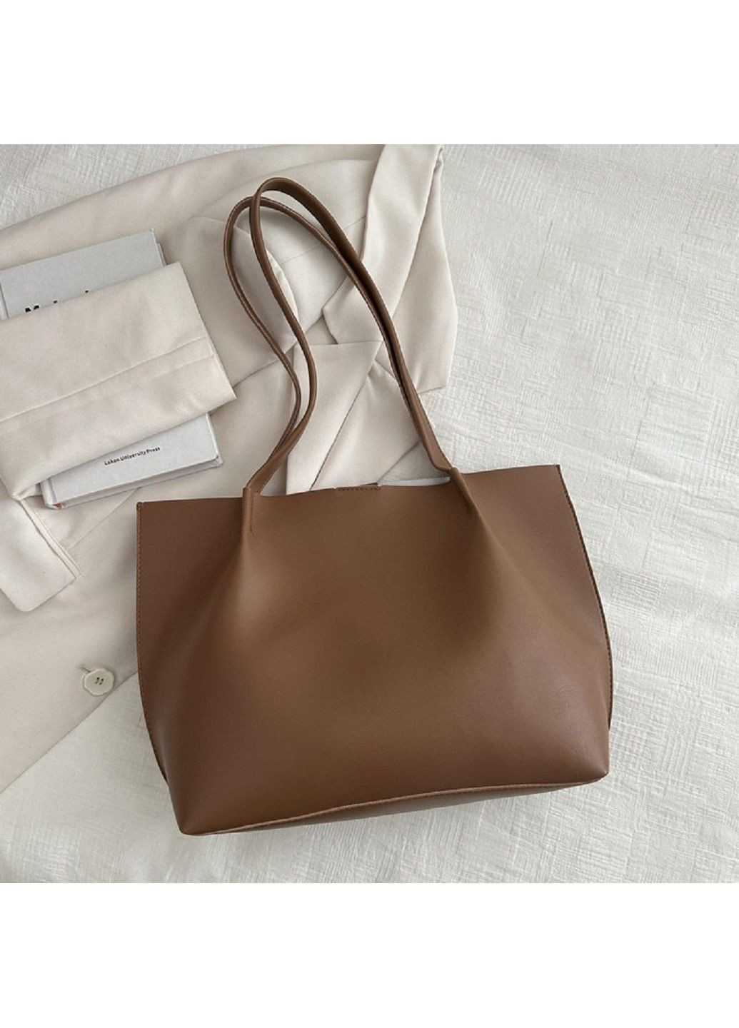 Вместительный шоппер из эко-кожи P2-1636DB Lilly (369892895)