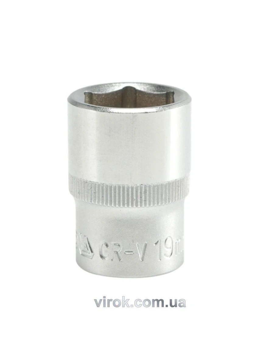 Головка торца 6-гранного ято: квадрат 1/2", M = 19 мм, L = 38 мм [12/120/240] YATO (392892022)