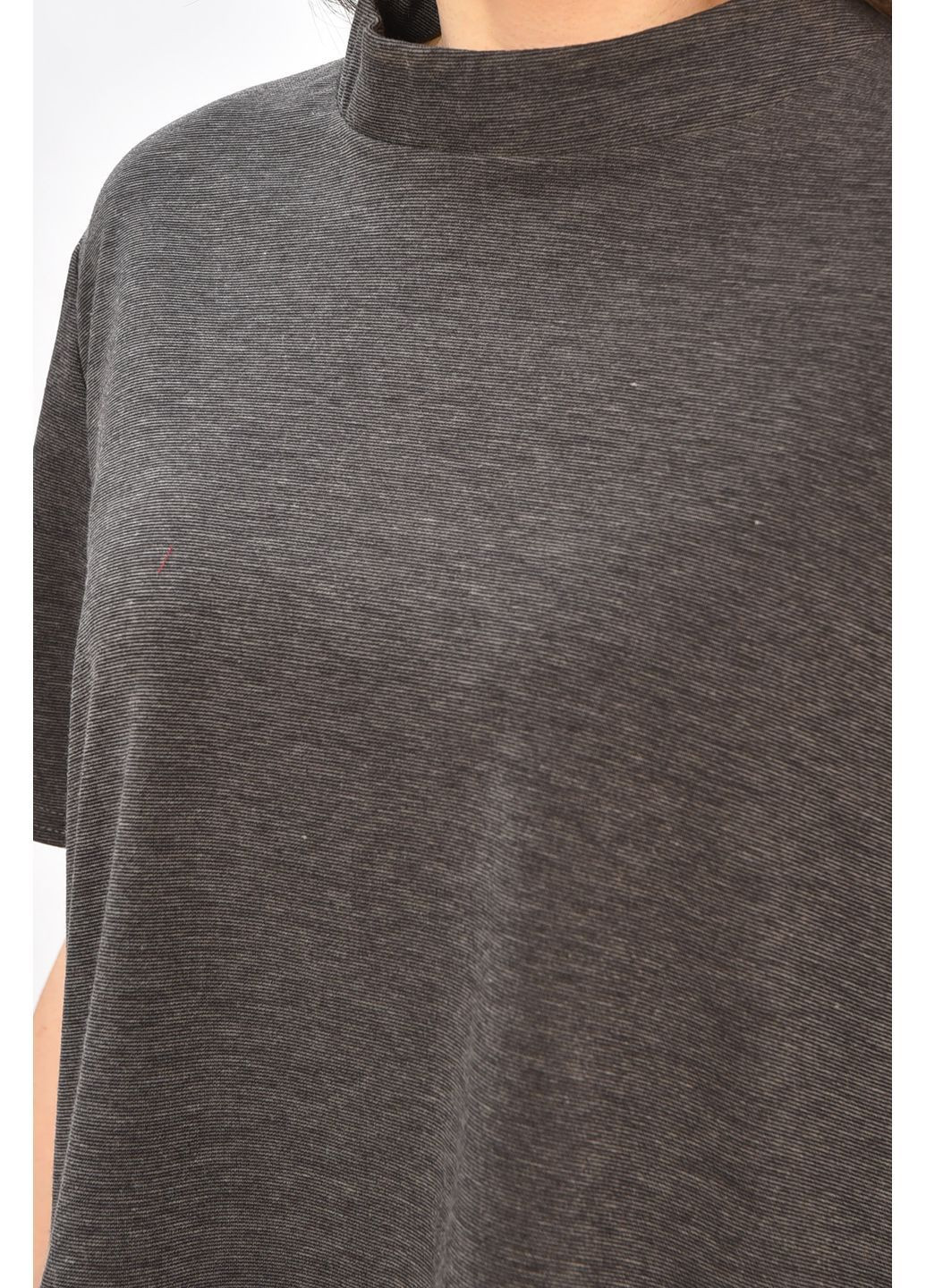 Кофта жіноча однотонна темно-сірого кольору Let's Shop (369924169)