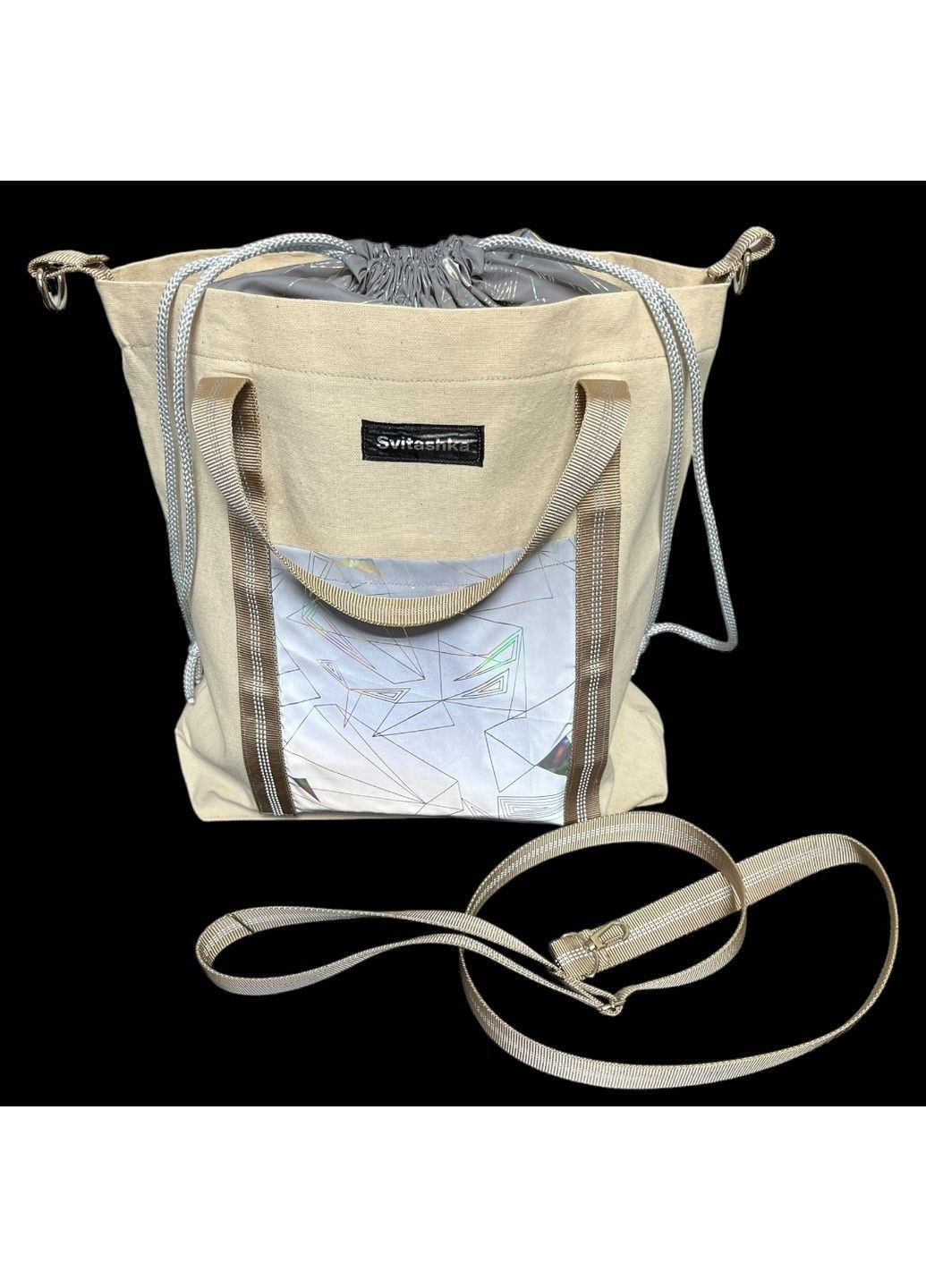 Сумка із бавовни Svitashka із світловідбиваючими елементами No Brand (334345709)