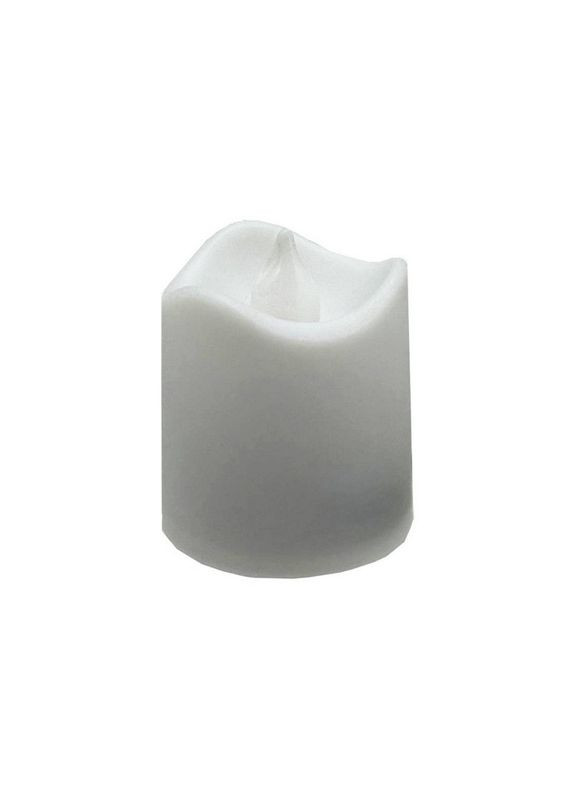 Декоративная свеча LED с пламенем 12-67C(White) 4 см, Bambi (372267581)