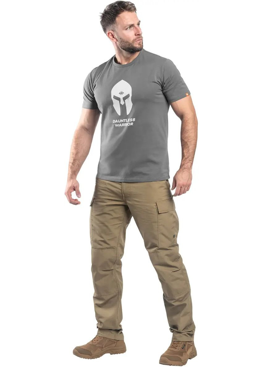 Комбинированная футболка ageron t-hirt partan helmet wolf grey Pentagon