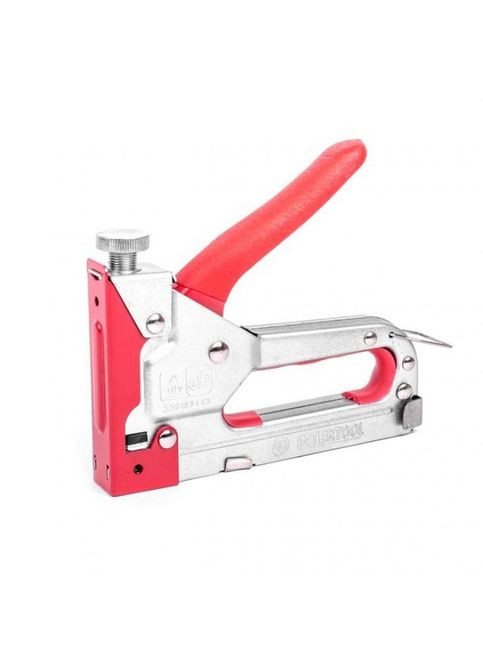 Механічний скобозабивний пістолет під скобу 11,3 x 0,7 x 4-14 мм, обгумована ручка RT-0102 Intertool (297443084)