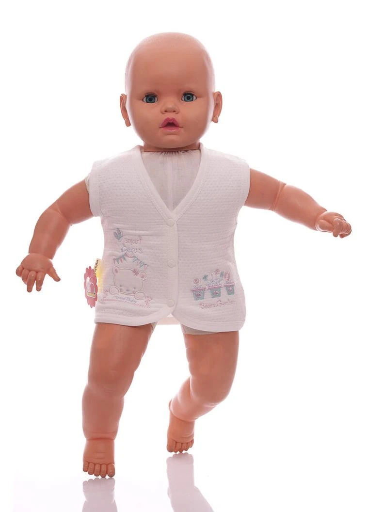 Жилетка для дівчинки трикотажна Bears Garden молочна 56 см (53927) BABYKROHA (386824783)