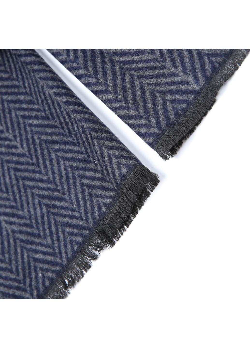 Шарф чоловічий ялинка кашемір синій ФЕРБ 883-147 LuckyLOOK 883-147M (352690927)