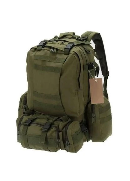 Тактичний похідний рюкзак на 56 л олива No Brand (392688966)