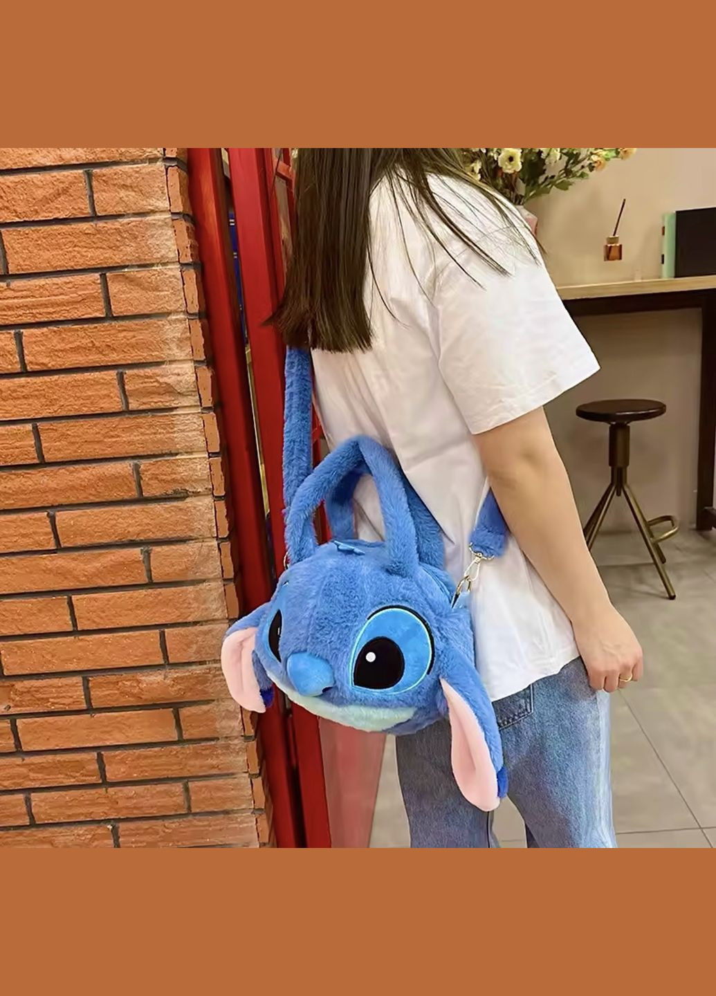 Сумка через плече плюшева "Стіч" (Ліло і Стіч, Disney, мультфільм) No Brand Сумка (314900402)