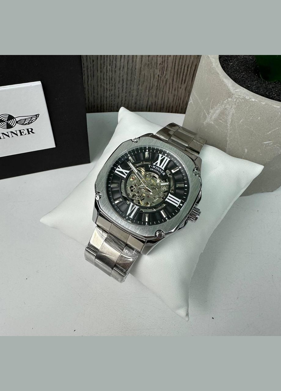 Мужские механические наручные часы Skeleton с открытым механизмом, часы скелетон золотистый люкс Winner (362475475)