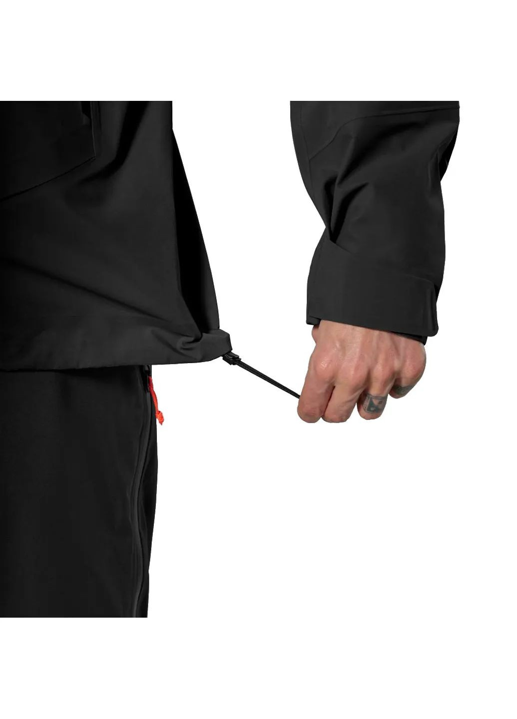 Черная демисезонная куртка ortles gtx 3l epe jkt mns Salewa