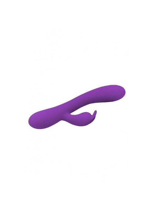 Вібраторкролик Gili-Gili Vibrator with Heat Purple, відросток з вушками, підігрів до 40°С - CherryLove Wooomy (283251100)